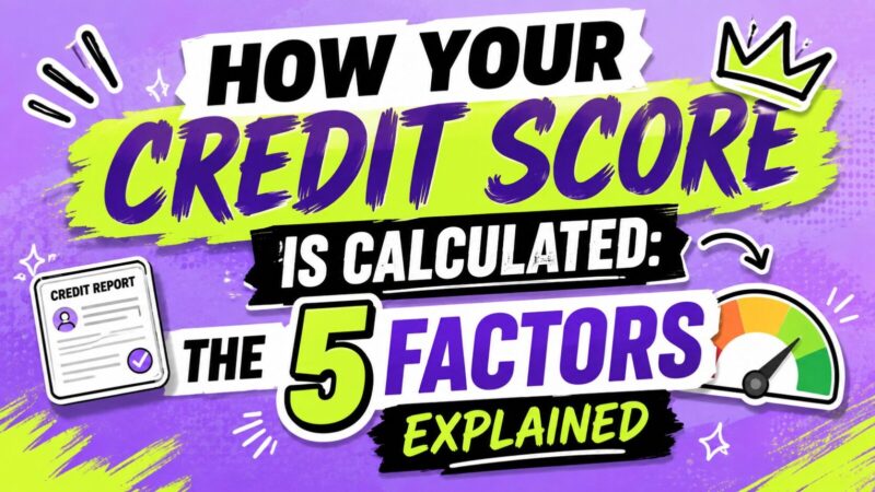 How Your Credit Score Is Calculated: The 5 Factors Explained