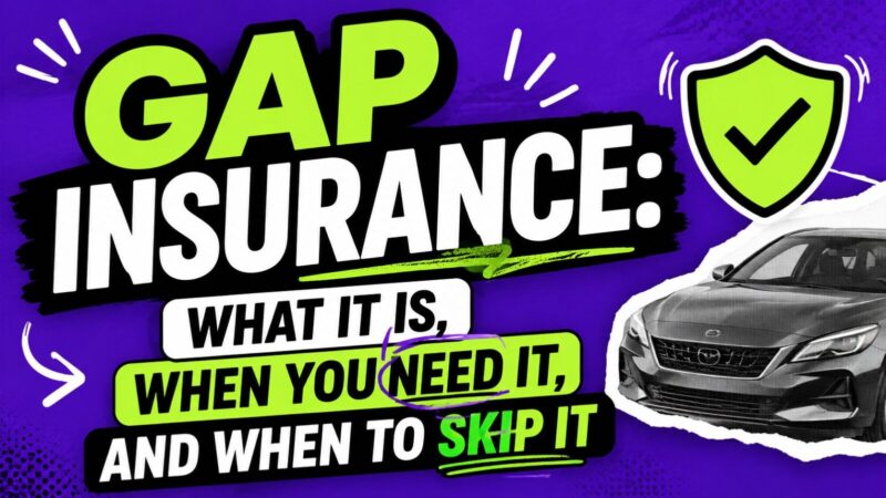 GAP Insurance: What It Is, When You Need It, and When to Skip It