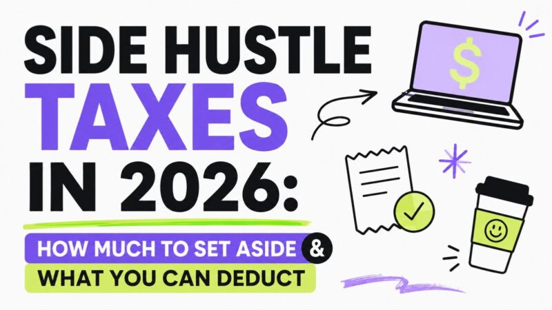 Side Hustle Taxes in 2026: How Much to Set Aside and What You Can Deduct