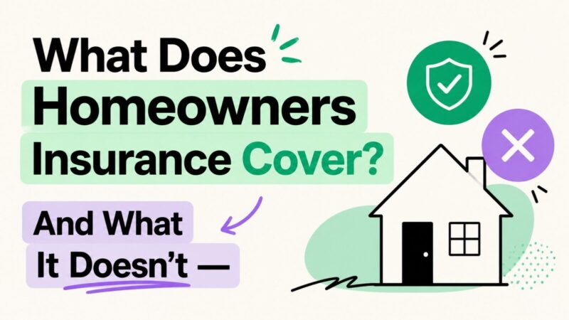 What Does Homeowners Insurance Cover? And What It Doesn't