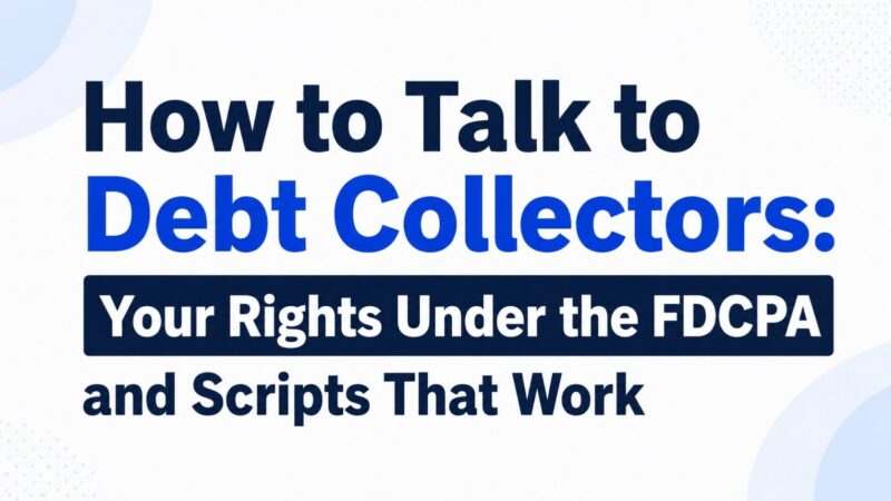 How to Talk to Debt Collectors: Your Rights Under the FDCPA and Scripts That Work