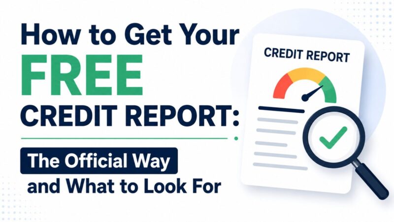 How to Get Your Free Credit Report: The Official Way and What to Look For