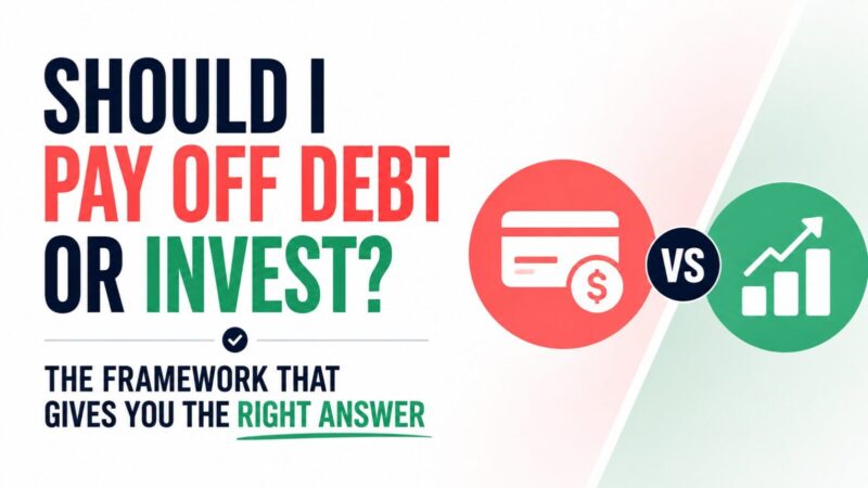 Should I Pay Off Debt or Invest? The Framework That Gives You the Right Answer