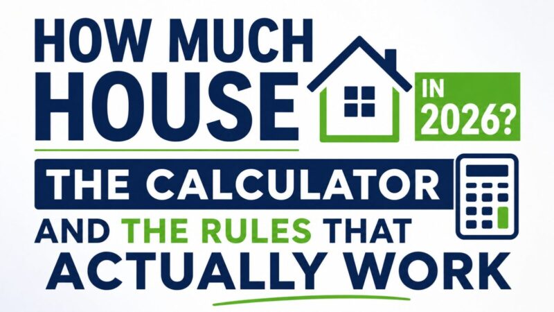How Much House Can I Afford in 2026? The Calculator and the Rules That Actually Work