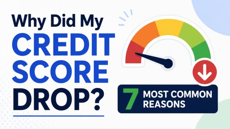 Why Did My Credit Score Drop? The 7 Most Common Reasons