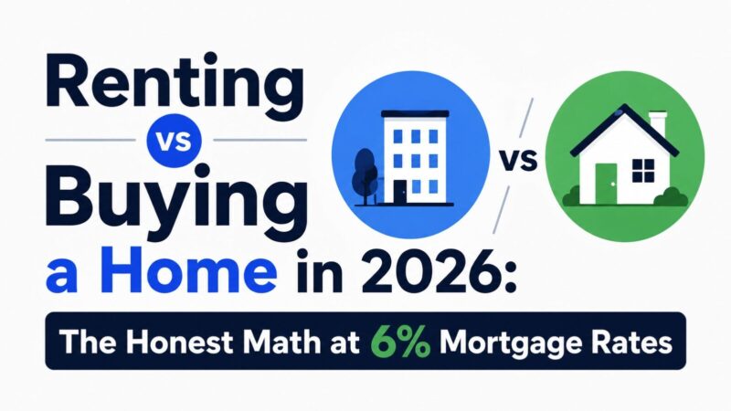 Renting vs Buying a Home in 2026: The Honest Math at 6% Mortgage Rates