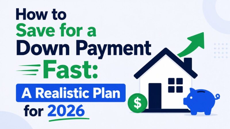 How to Save for a Down Payment Fast: A Realistic Plan for 2026