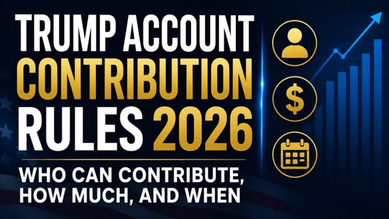 Trump Account Contribution Rules 2026: Who Can Contribute, How Much, and When