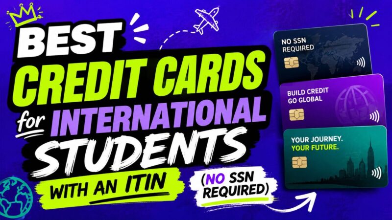 Best Credit Cards for International Students with an ITIN (No SSN Required)