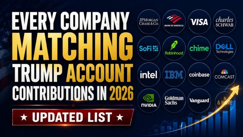 Every Company Matching Trump Account Contributions in 2026 (Updated List)