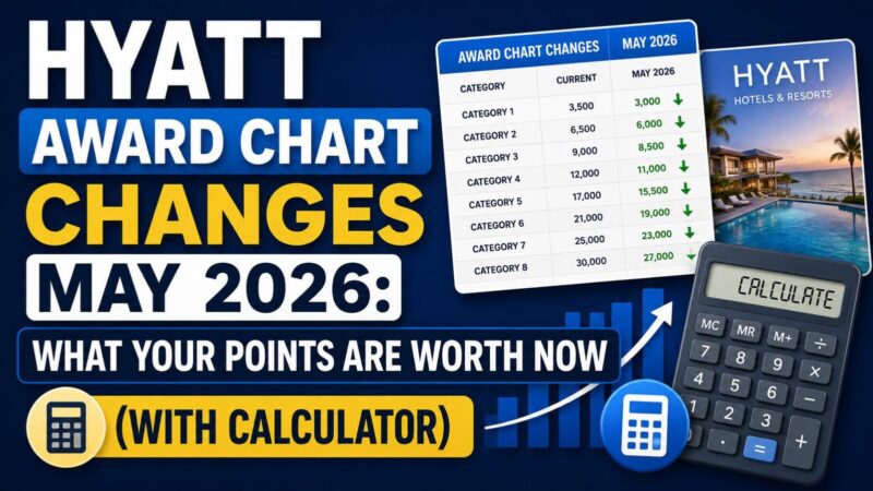 Hyatt Award Chart Changes May 2026: What Your Points Are Worth Now (With Calculator)