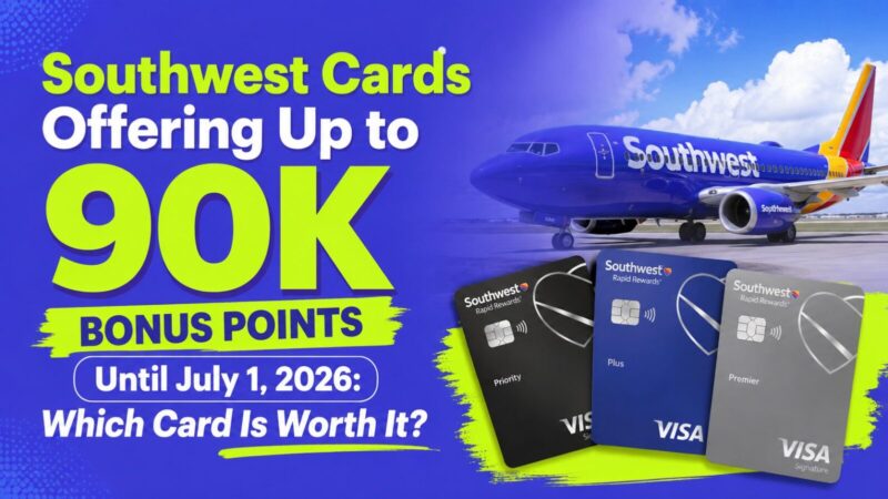 Southwest Cards Offering Up to 90K Bonus Points Until July 1, 2026: Which Card Is Worth It?