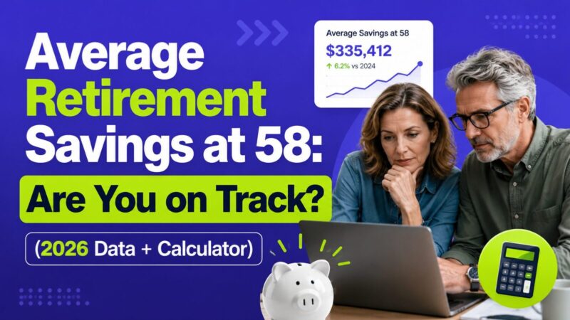 Average Retirement Savings at 58: Are You on Track? (2026 Data + Calculator)