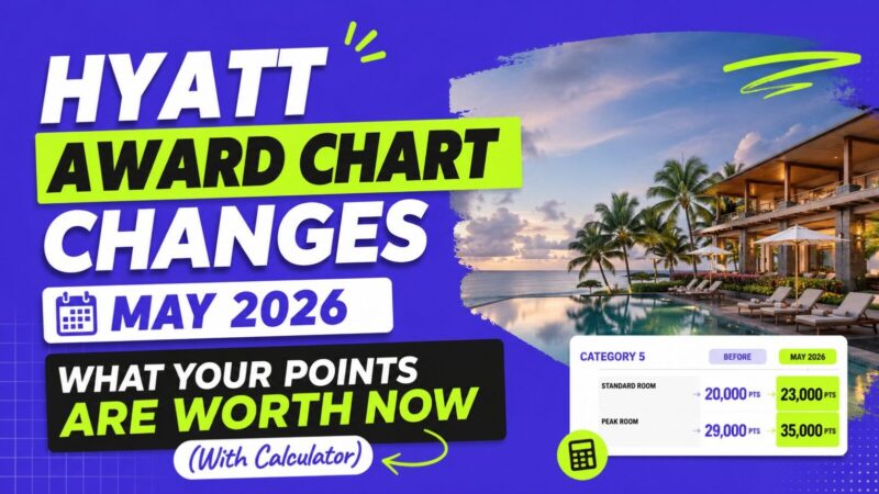 Hyatt Award Chart Changes May 2026: What Your Points Are Worth Now (With Calculator)