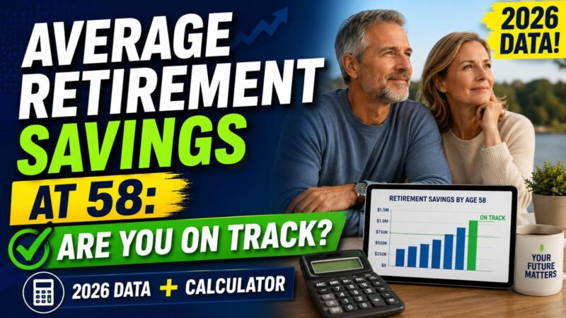Average Retirement Savings at 58: Are You on Track? (2026 Data + Calculator)