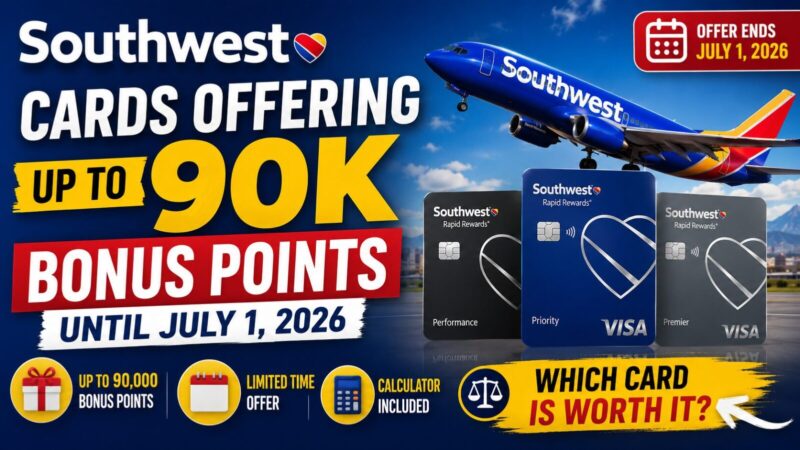 Southwest Cards Offering Up to 90K Bonus Points Until July 1, 2026: Which Card Is Worth It?