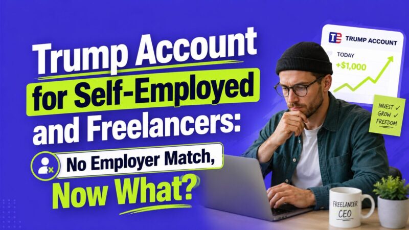 Trump Account for Self-Employed and Freelancers: No Employer Match, Now What?