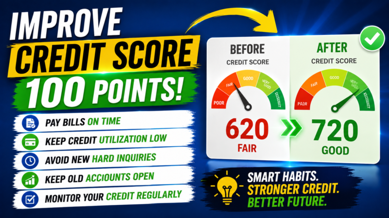 How to Improve Your Credit Score by 100 Points in 6 Months