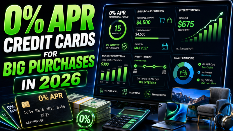 0% APR Credit Cards for Big Purchases in 2026 (Pay Zero Interest)