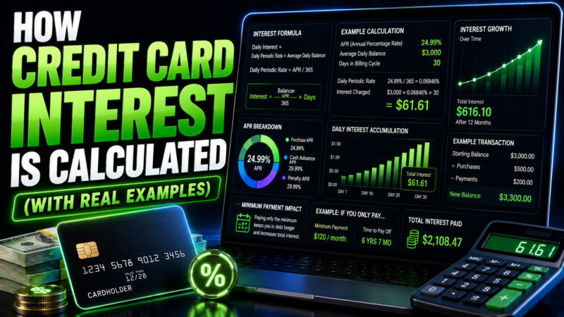 How Credit Card Interest Is Calculated (With Real Examples)