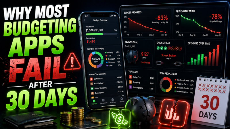 Why Most Budgeting Apps Fail After 30 Days (It's Not Your Fault)