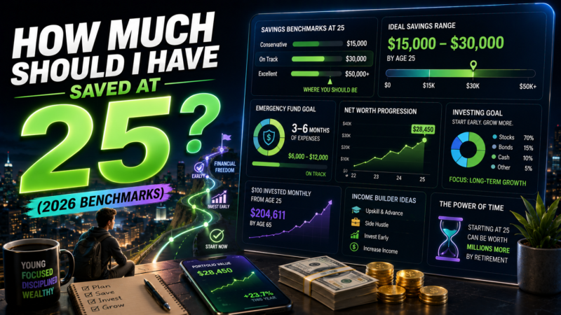 How Much Should I Have Saved at 25? (2026 Benchmarks)