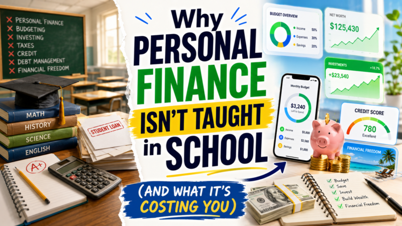 Why Personal Finance Isn't Taught in School (And What It's Costing You)