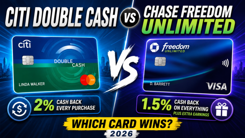 Citi Double Cash vs Chase Freedom Unlimited (2026): Which Card Wins?