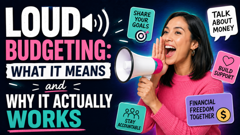 Loud Budgeting: What It Means and Why It Actually Works