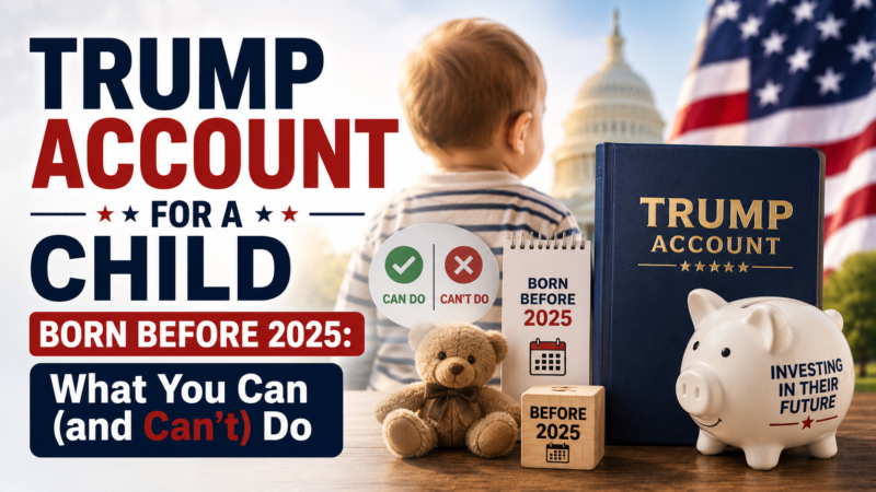 Trump Account for a Child Born Before 2025: What You Can (and Can't) Do