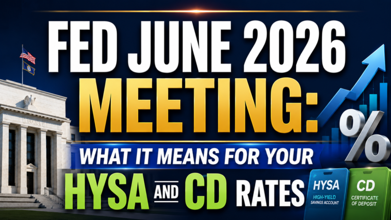 Fed June 2026 Meeting: What It Means for Your HYSA and CD Rates