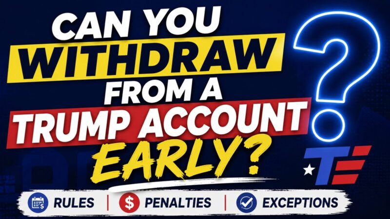 Can You Withdraw From a Trump Account Early? Rules, Penalties, and Exceptions