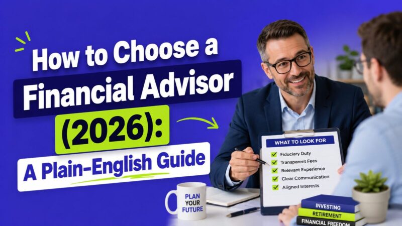How to Choose a Financial Advisor (2026): A Plain-English Guide