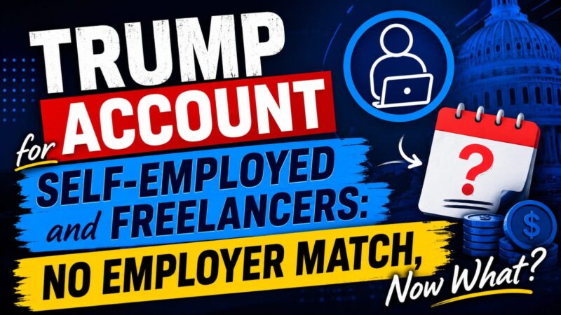 Trump Account for Self-Employed and Freelancers: No Employer Match, Now What?