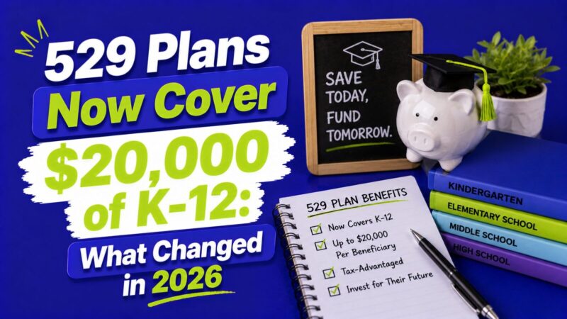 529 Plans Now Cover $20,000 of K-12: What Changed in 2026