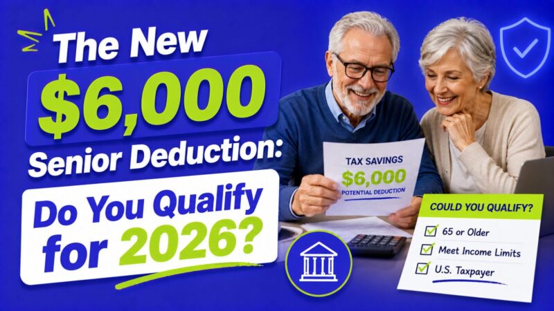 The New $6,000 Senior Deduction: Do You Qualify for 2026?