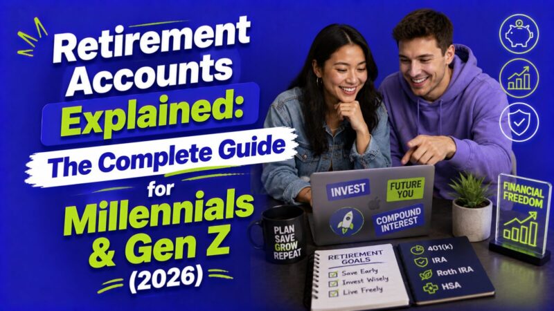 Retirement Accounts Explained: The Complete Guide for Millennials & Gen Z (2026)