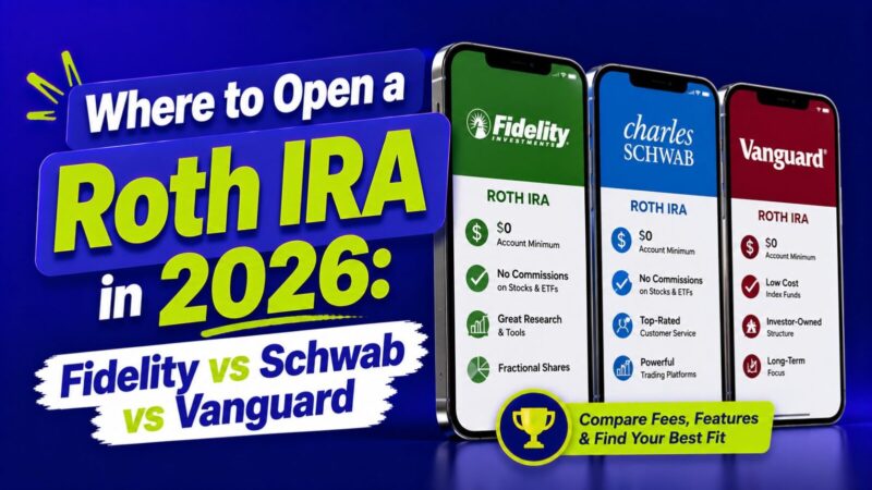 Where to Open a Roth IRA in 2026: Fidelity vs Schwab vs Vanguard