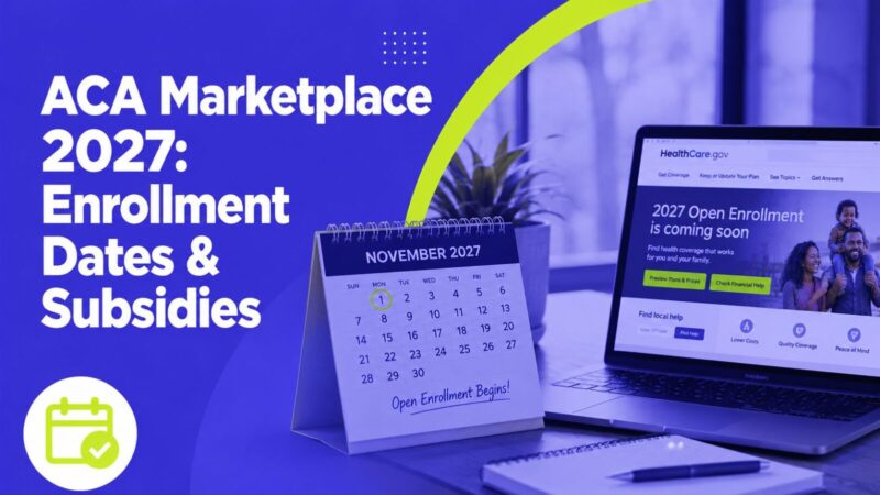 ACA Marketplace 2027: Enrollment Dates, How to Apply, and Who Still Qualifies for Subsidies