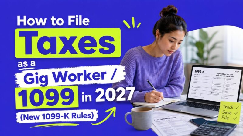 How to File Taxes as a Gig Worker / 1099 in 2027 (New 1099-K Rules)