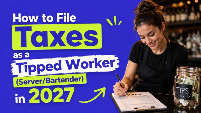 How to File Taxes as a Tipped Worker (Server/Bartender) in 2027