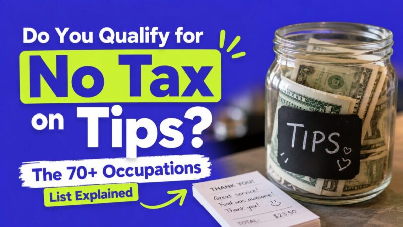 Do You Qualify for No Tax on Tips? The 70+ Occupations List Explained