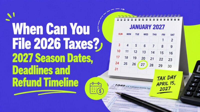 When Can You File 2026 Taxes? 2027 Season Dates, Deadlines and Refund Timeline