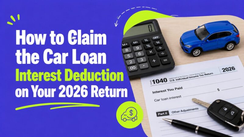 How to Claim the Car Loan Interest Deduction on Your 2026 Return