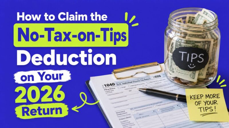 How to Claim the No-Tax-on-Tips Deduction on Your 2026 Return