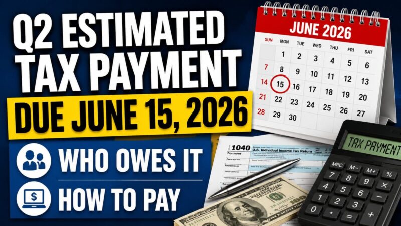 Q2 Estimated Tax Payment Due June 15, 2026: Who Owes It and How to Pay