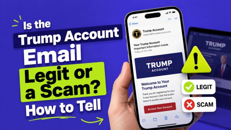 Is the Trump Account Email Legit or a Scam? How to Tell