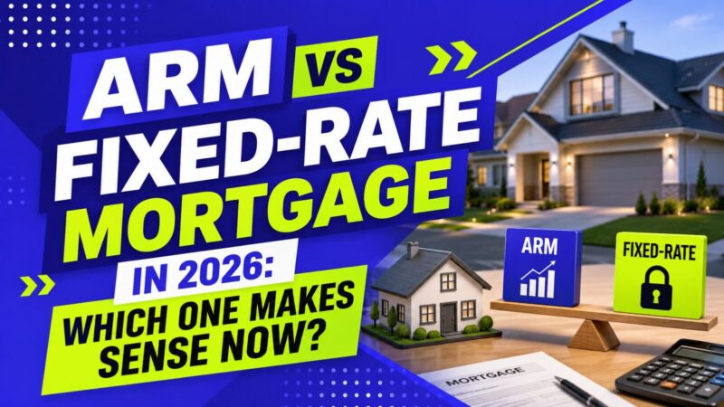 ARM vs Fixed-Rate Mortgage in 2026: Which One Makes Sense Now?