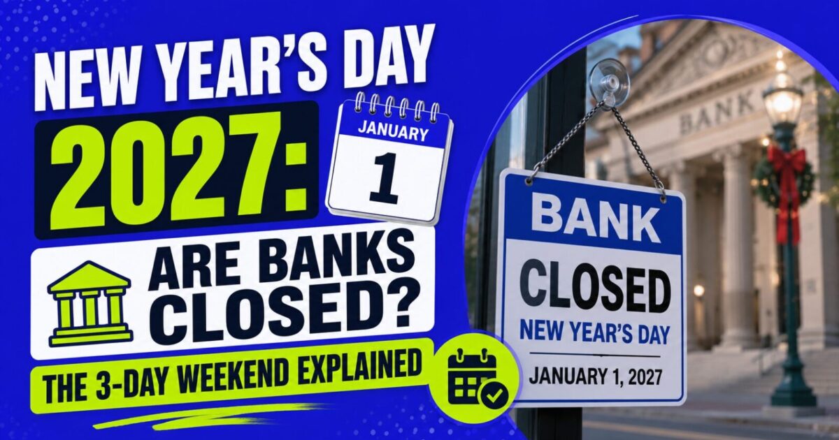 New Year's Day 2027: Are Banks Closed on January 1?