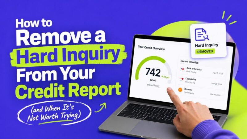 How to Remove a Hard Inquiry From Your Credit Report (and When It's Not Worth Trying)